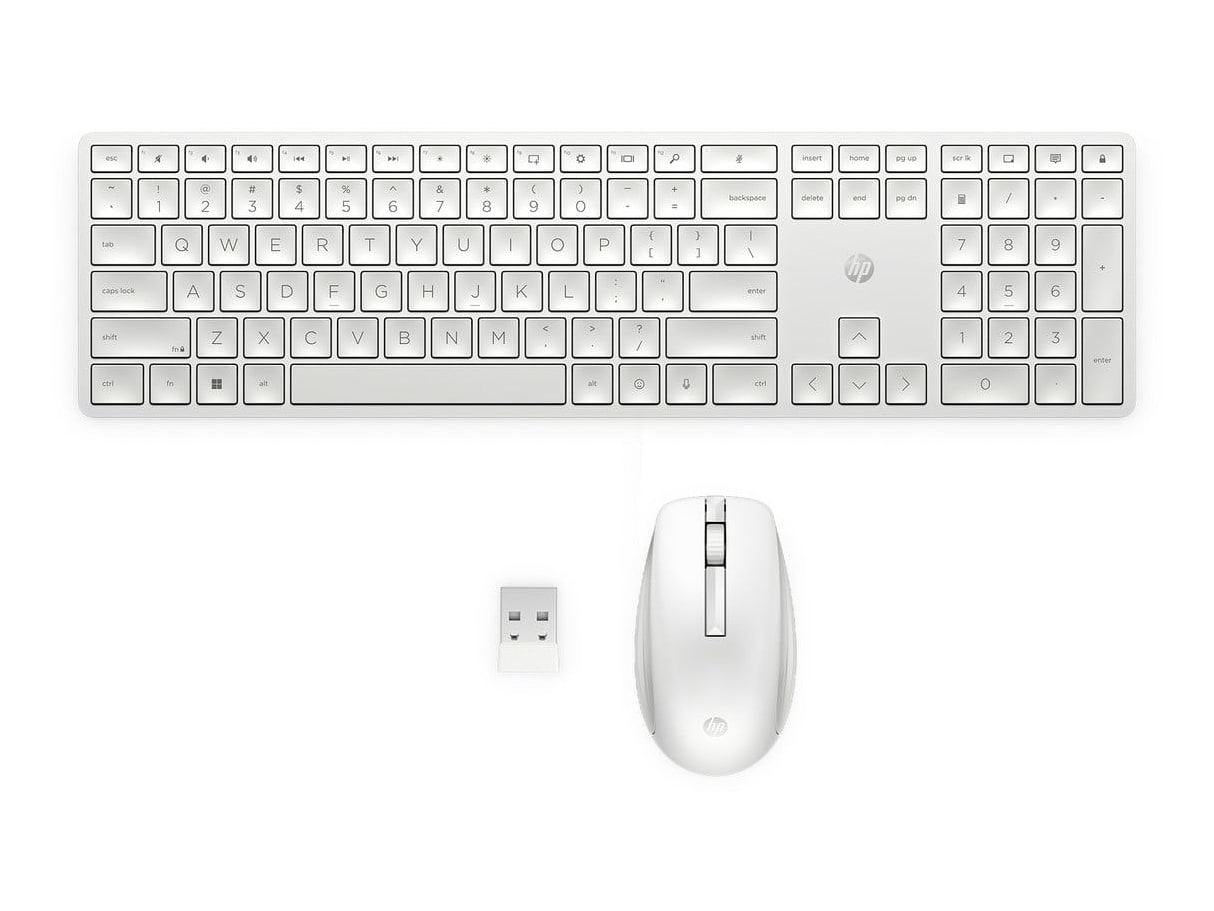 HP - 655 Combo Wireless Keyboards - White