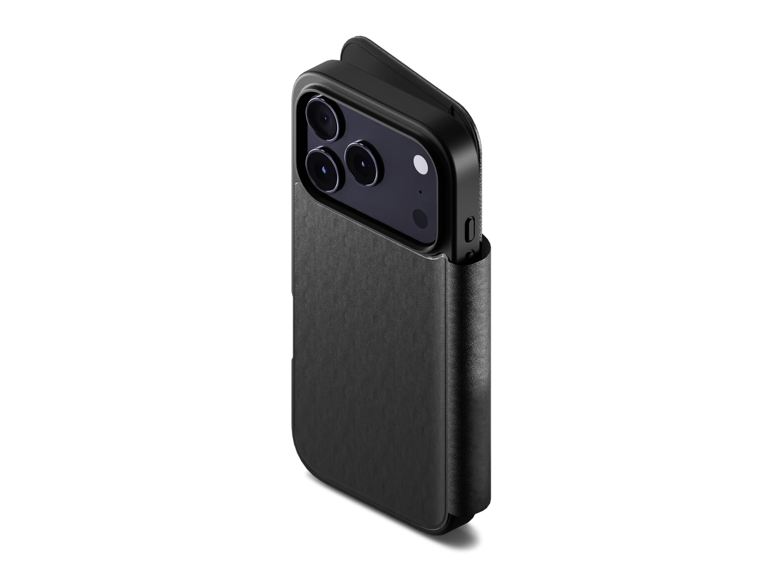Cygnett - MagWallet Magnetic Leather Wallet Case for iPhone 17 Pro - Black
