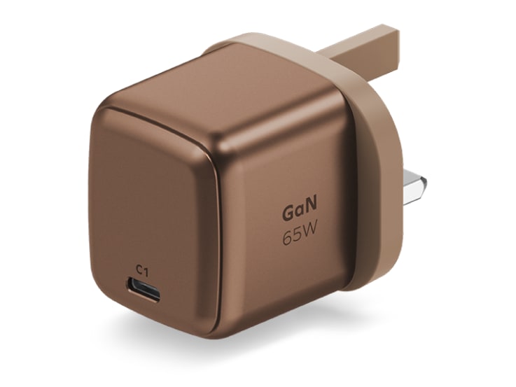 MOMAX - 1-Charge 1-Port GaN Charger 65W Sandstone Wall Chargers