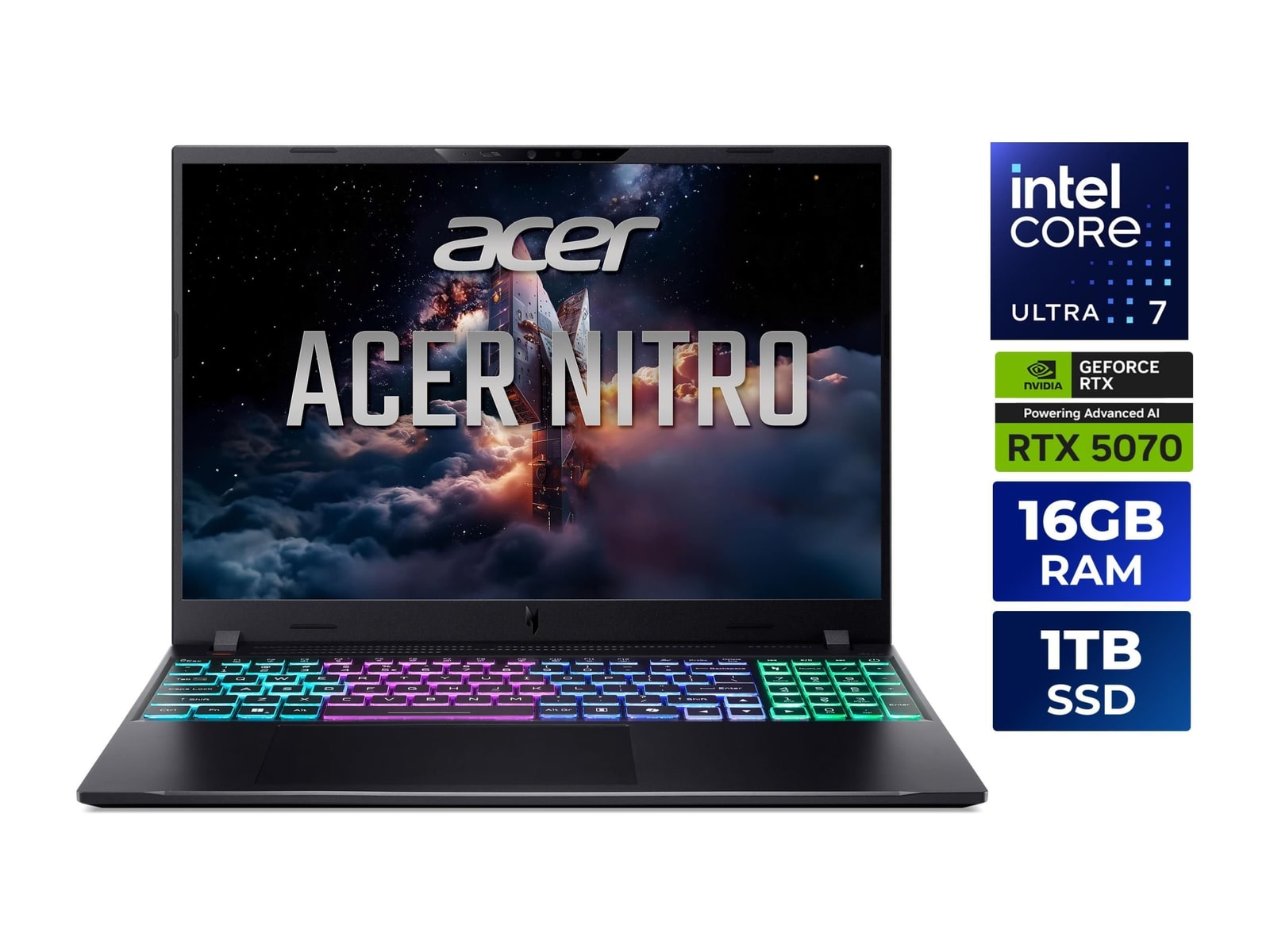 Acer - Nitro V 16S AI ANV16S-I51-7289 16" - Intel Core Ultra 7 355 chip - 16GB Memory - 1TB SSD