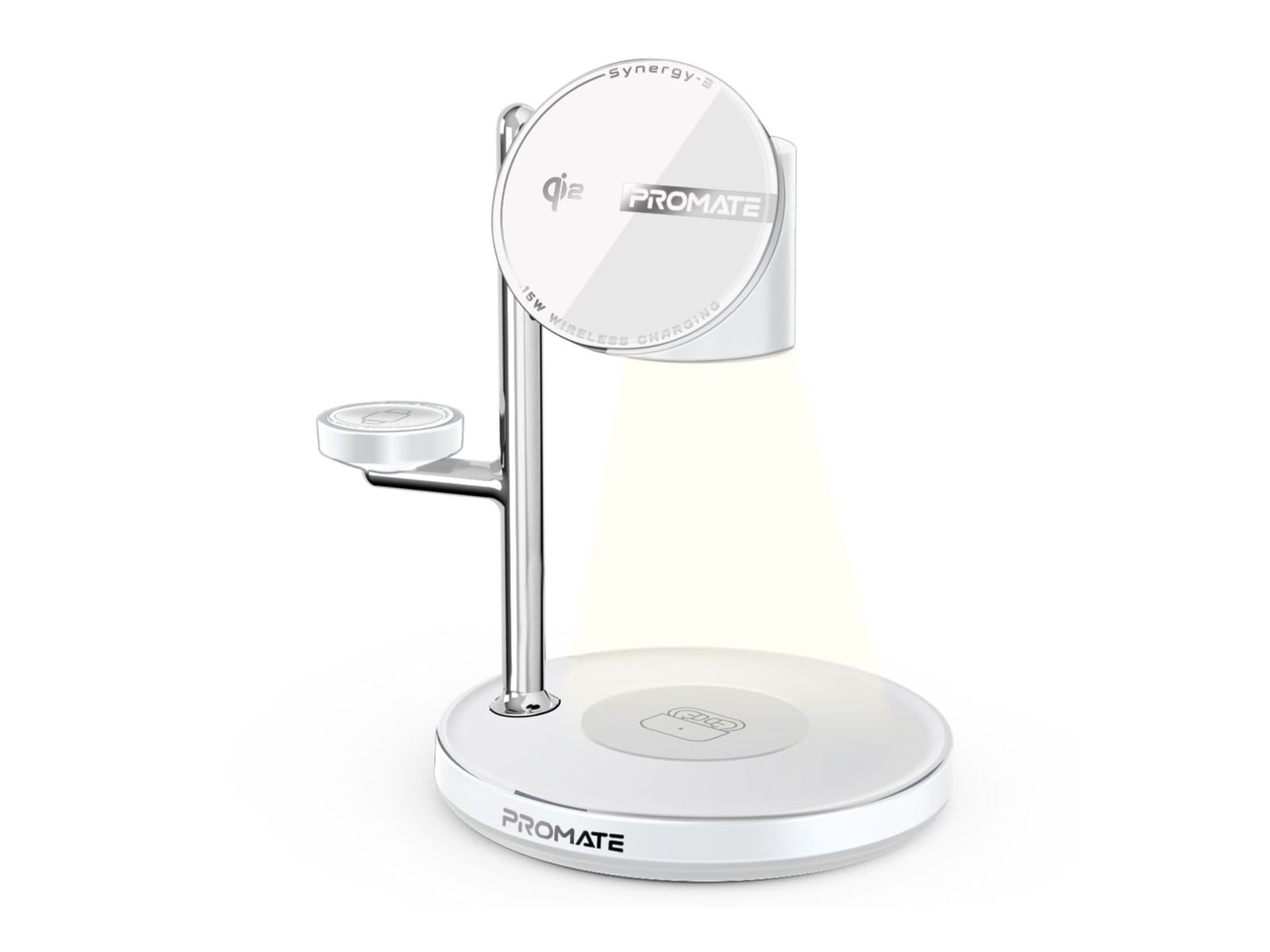 Promate - Synergy-3 Wireless Chargers - White