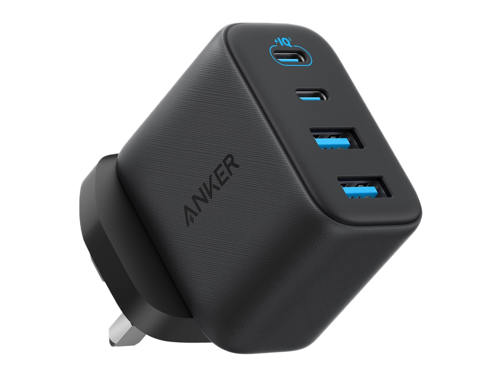 Anker - Zolo 50W 4-Port Charger Black Wall Chargers
