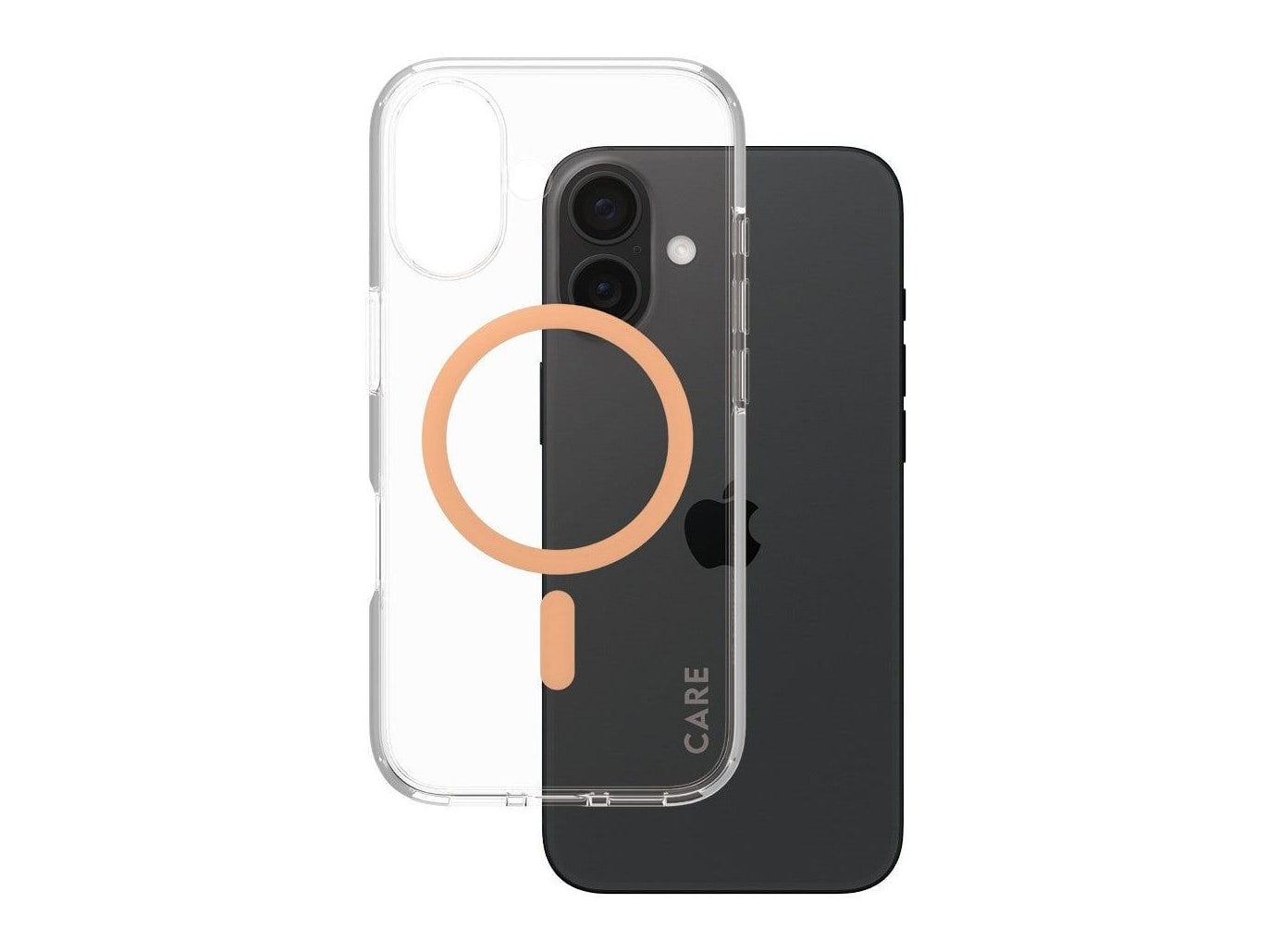 PanzerGlass - CARE Urban Combat Case Transparent w. Peachy MagSafe iPhone 16