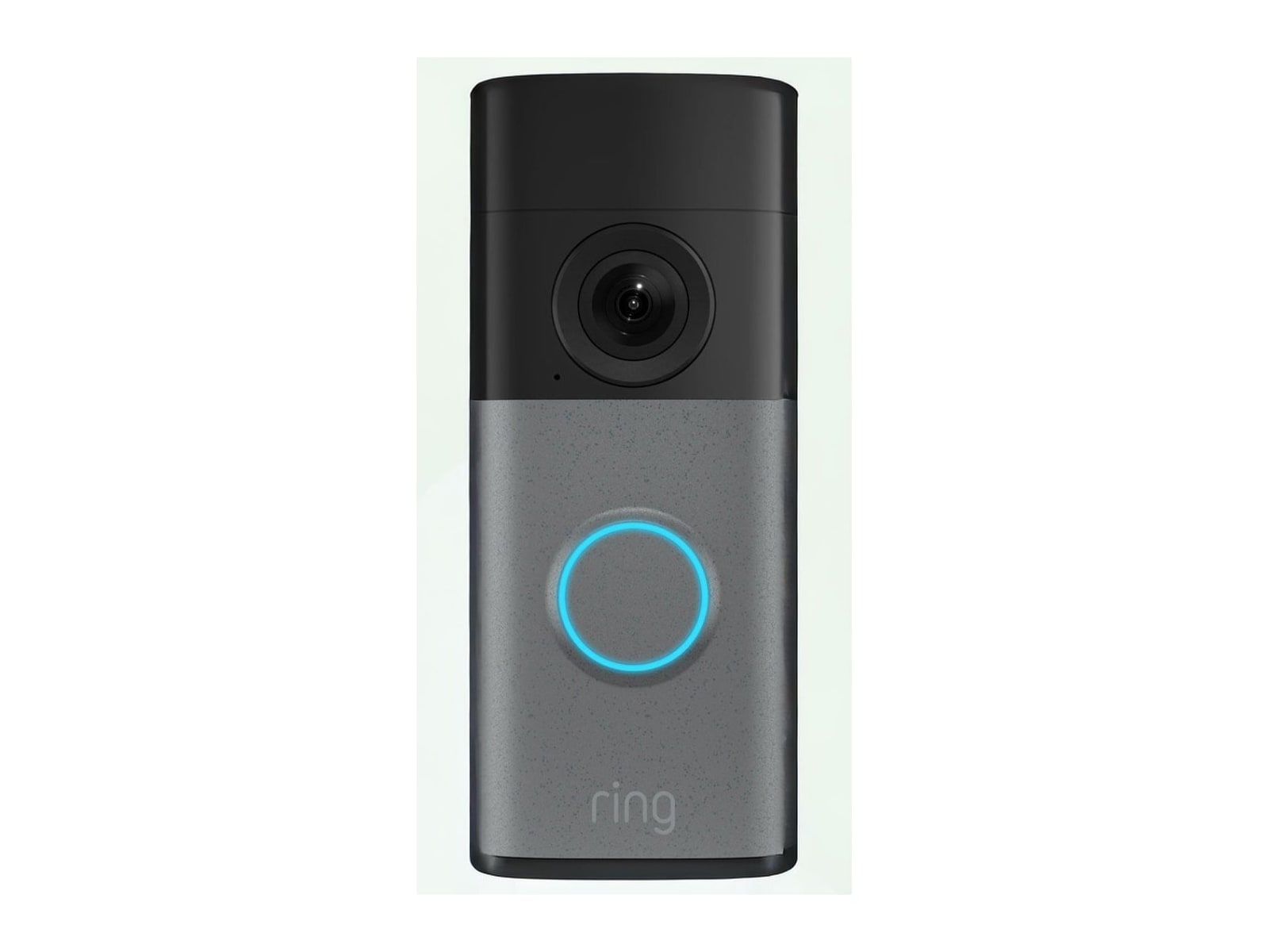 Ring - Wired Doorbell 2K 2nd Gen Speckled Gray Video Doorbells