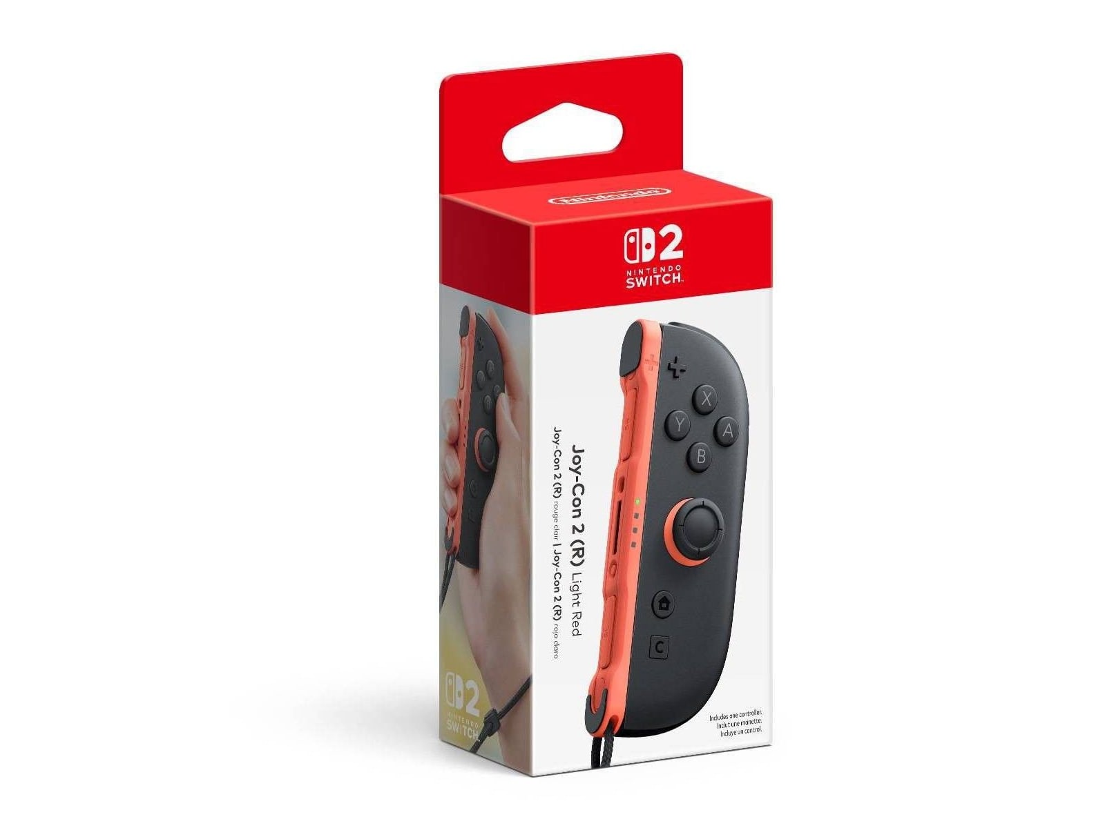 Nintendo - Switch 2 Joy-Con 2 (R) - Light Red