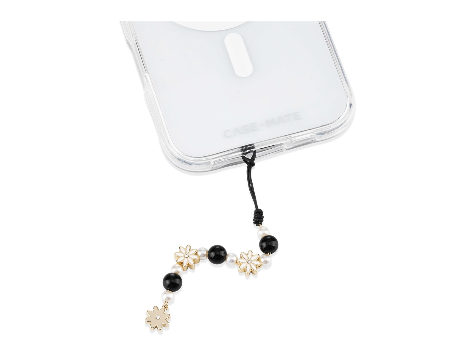 Case-Mate - Mini Phone Charm - Black Flower