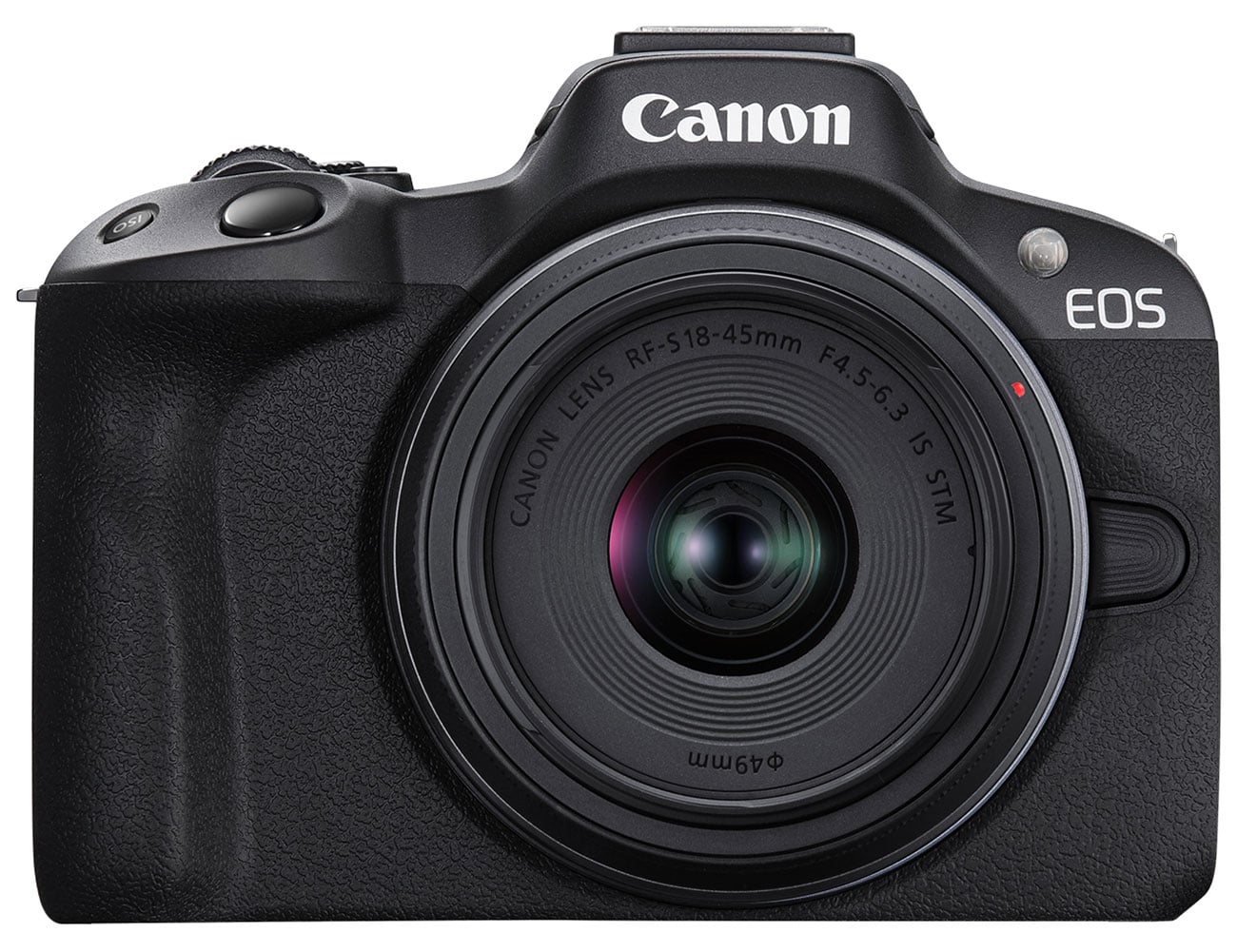 Canon - EOS R50 24.2 MP Mirrorless Cameras RF-S18-45mm Lens Kit - Black