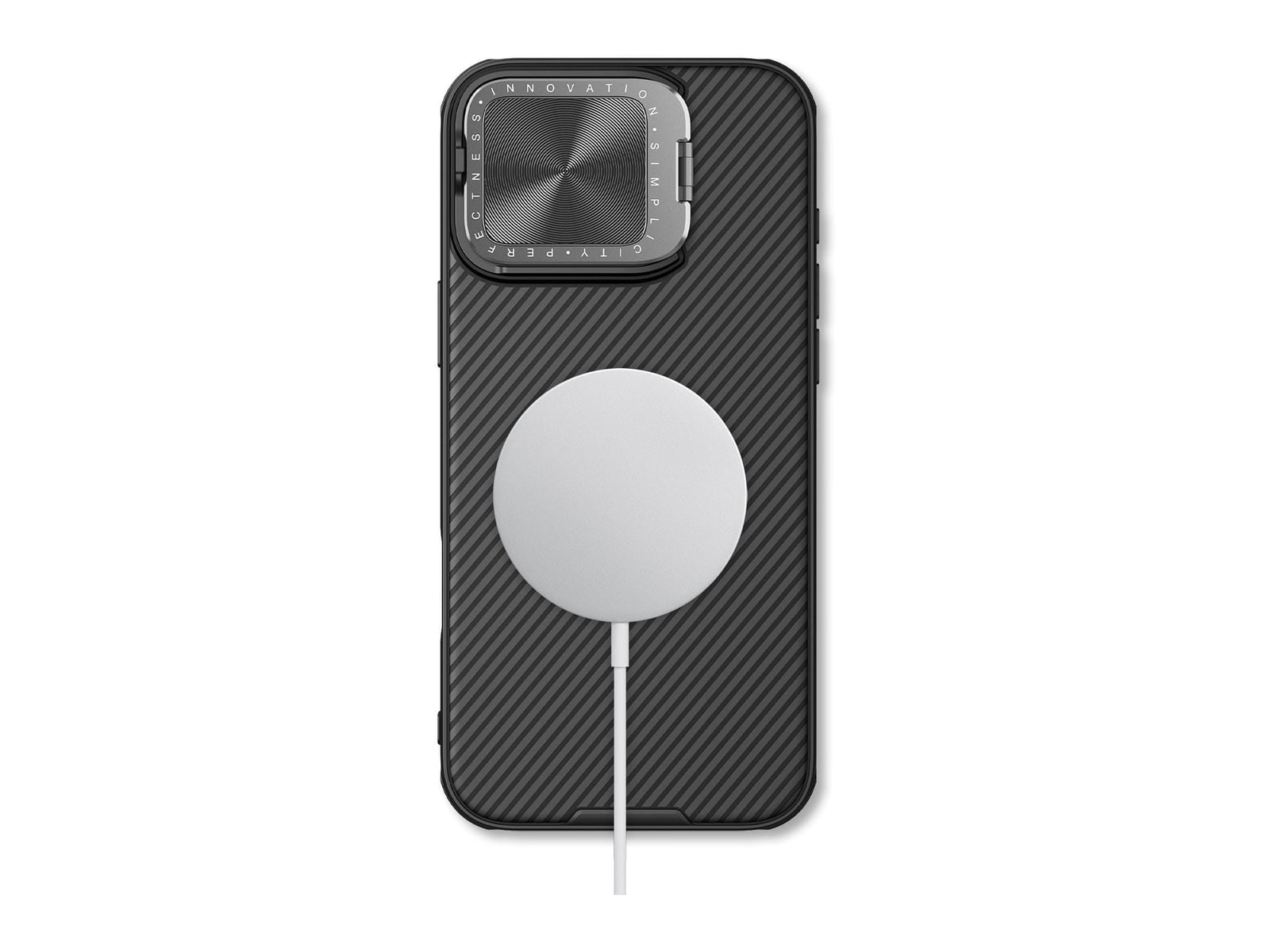 Nillkin - MagSafe Compatible CamShield CamProp Case - iPhone 16 Pro Max - Classical Black