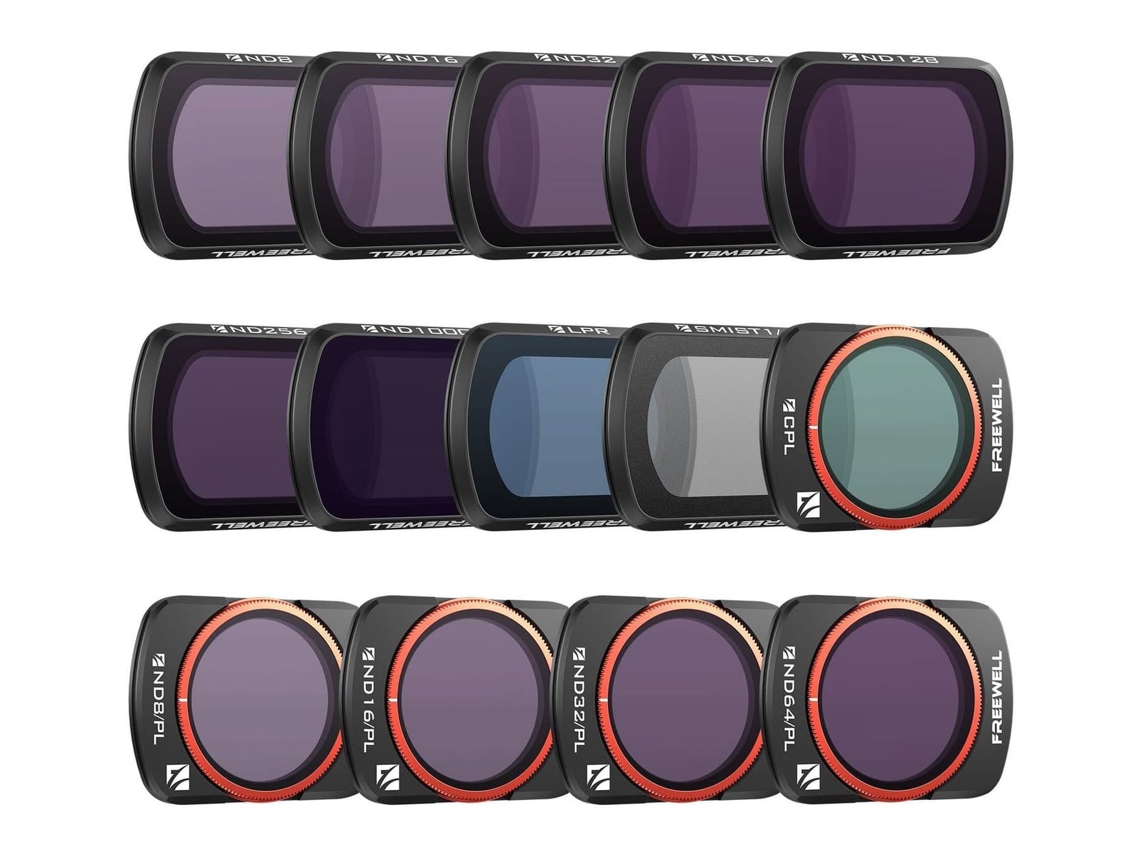 Freewell - DJI Osmo Pocket 4/3/Xtra Muse Filters Mega 14Pack Camera Accessories