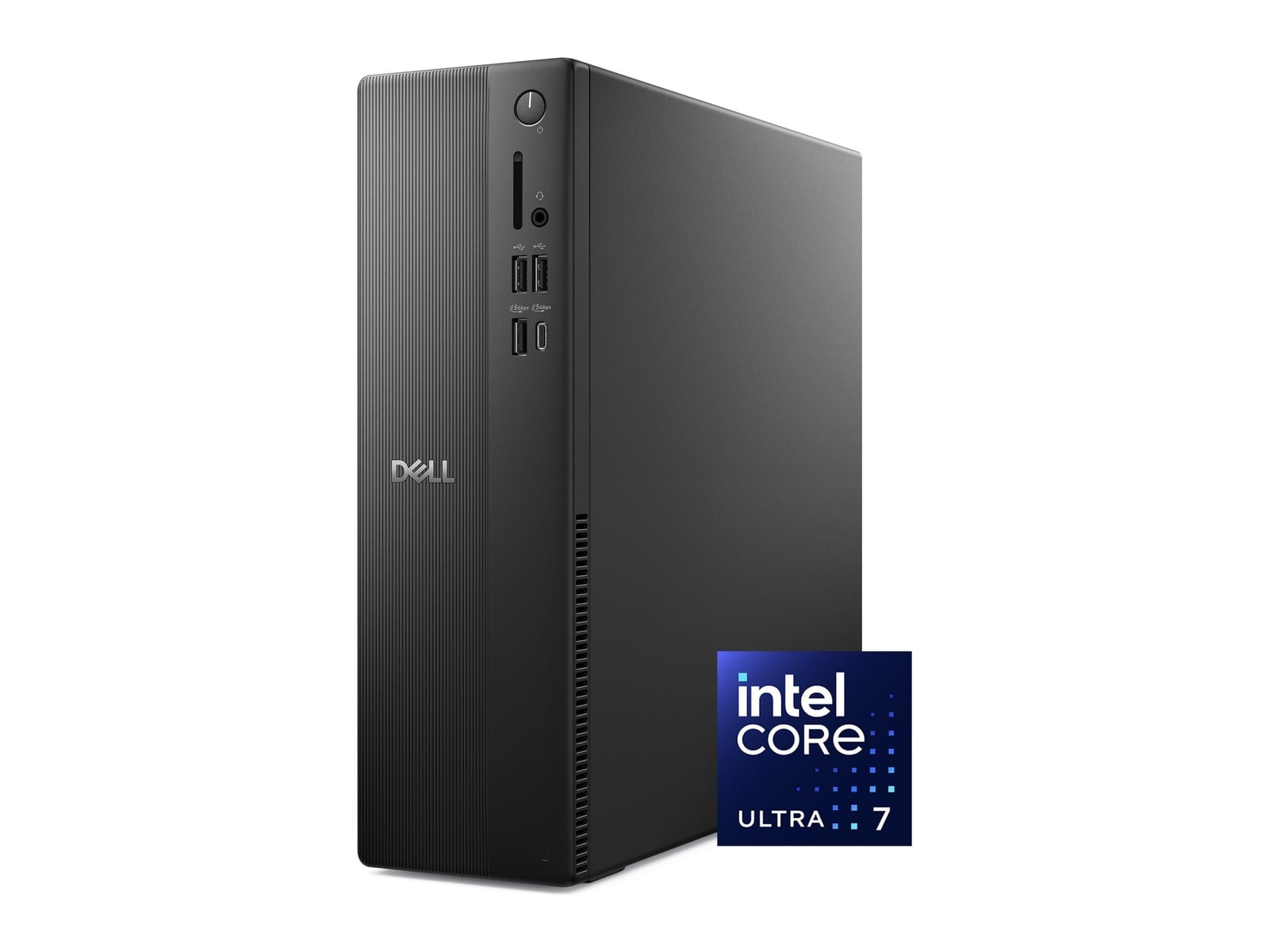 Dell - Slim Desktop DECS1250 - Intel Core Ultra 7 Series 2 265 chip - 16GB Memory - 1TB SSD - Black