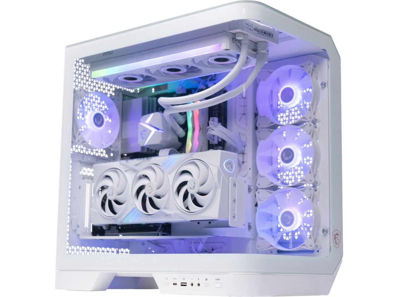 MSI - Vision ZS 9NVV-2080US - AMD Ryzen 9 9950X3D chip - 32GB Memory - 2TB SSD - White
