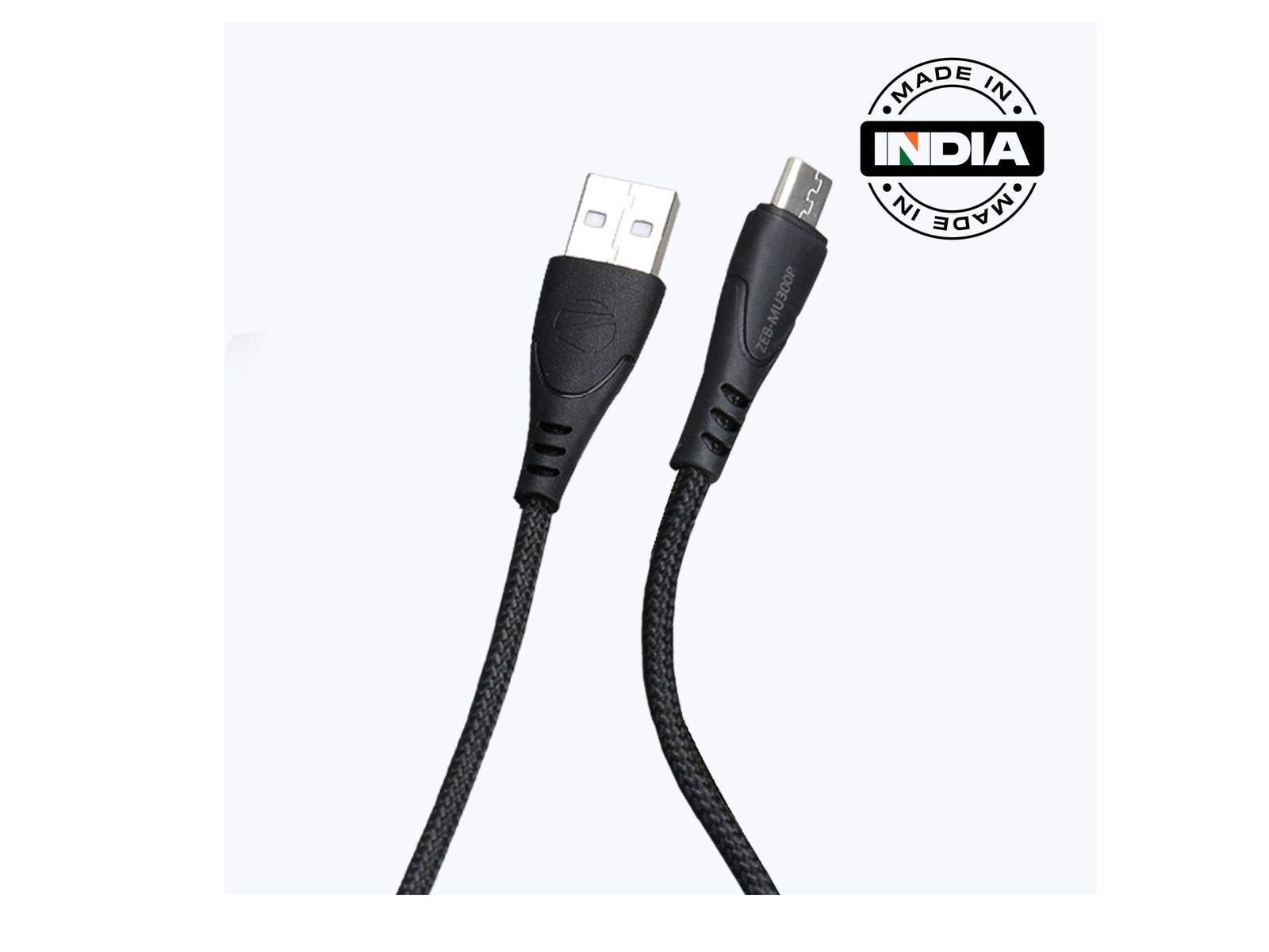 Zebronics - Zeb MU300P Black USB Cables