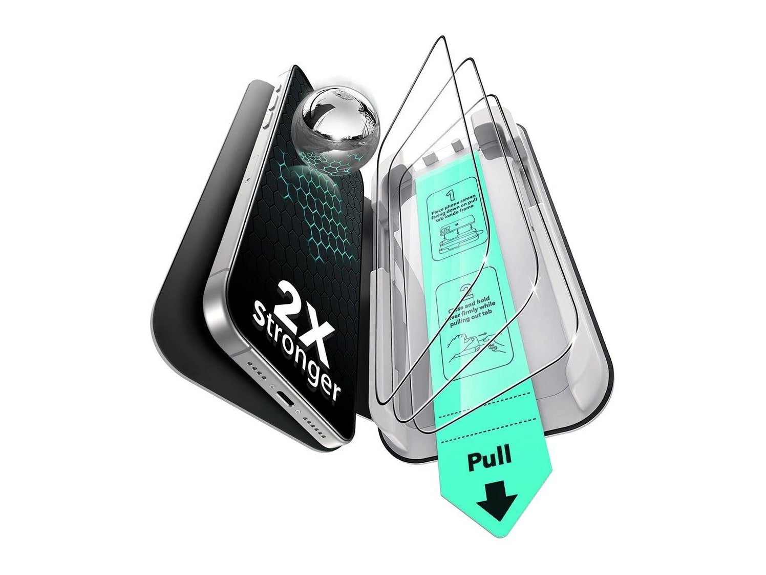ESR - UltraFit Classic Screen Protector - 3 Pack - iPhone 15 Pro Max