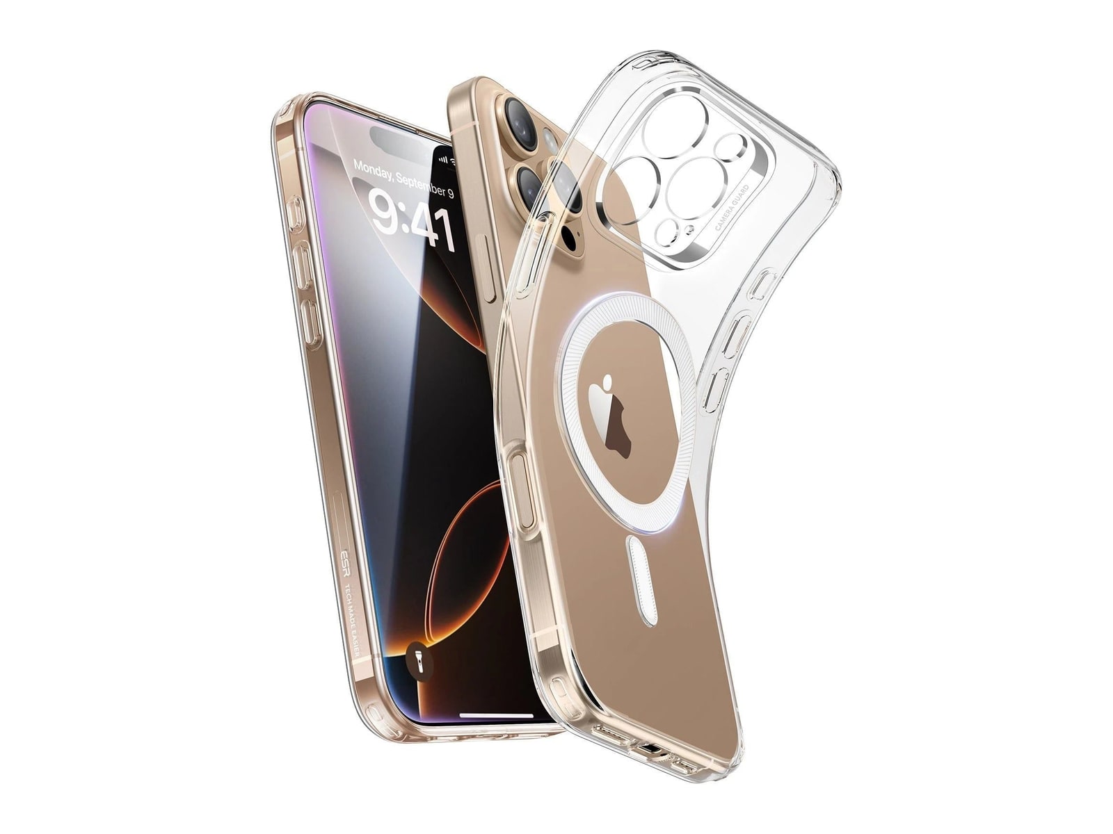ESR - Zero Clear Case (HaloLock) - iPhone 16 Pro Max - Clear