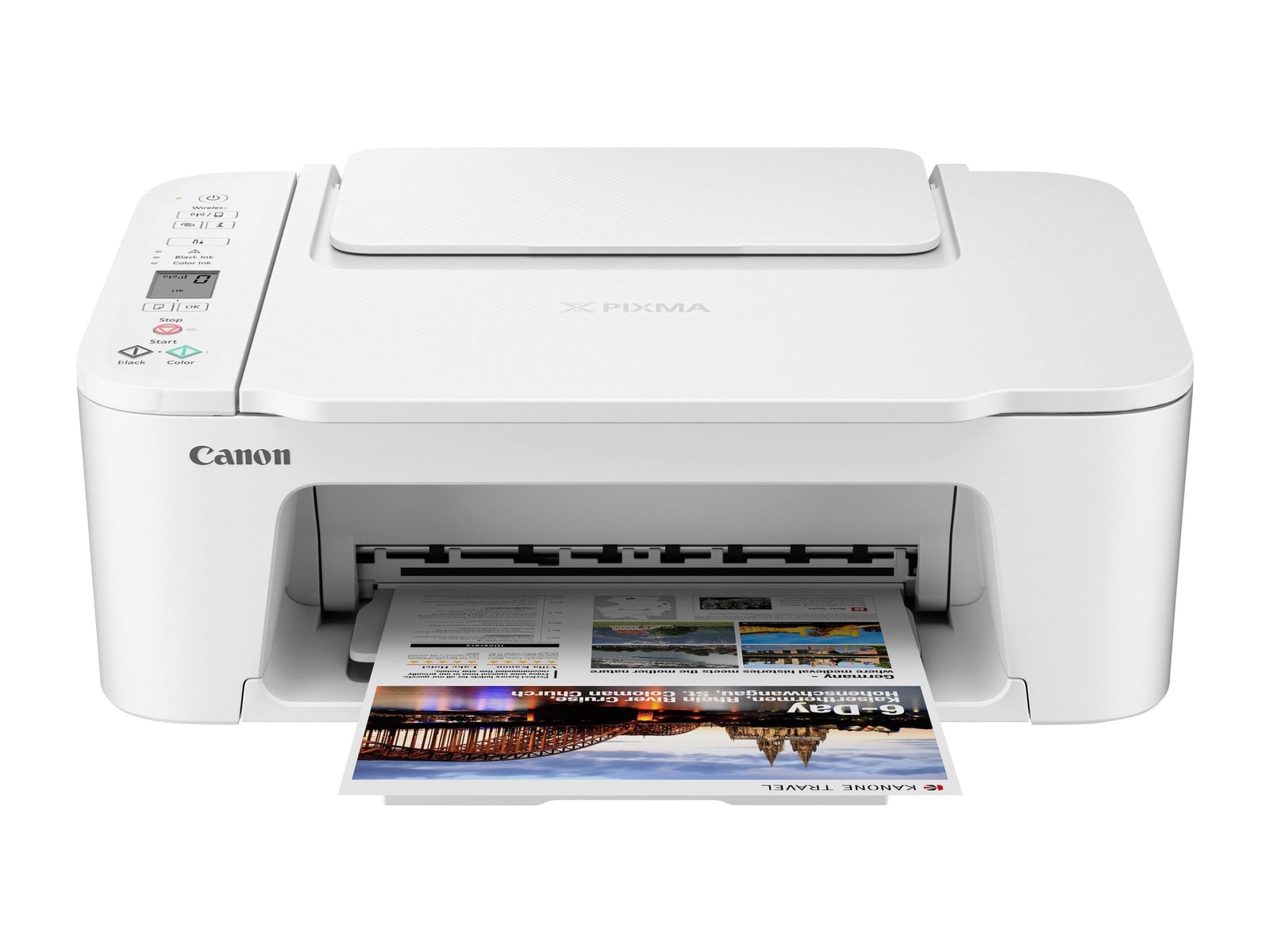 Canon - PIXMA TS3720 Wi-Fi, USB-A Printers - White