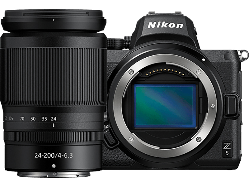 Nikon - Z 5 24.3MP Mirrorless Cameras with 24-200mm Lens - Black