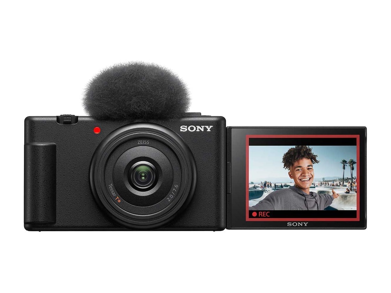 Sony - ZV1F 20.1 MP Compact & Point-and-Shoot - Black