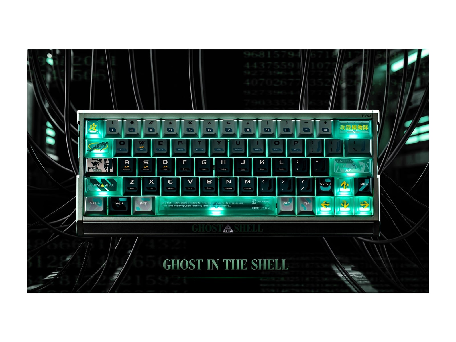 IQUNIX - EV63 Ghost in the Shell Edition Mechanical Keyboards - Shell Core