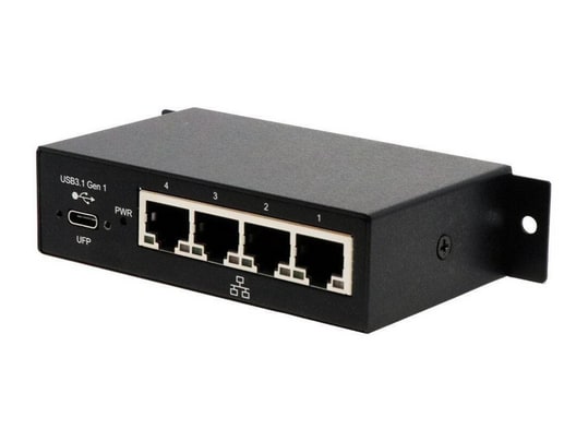 Exsys - EX-1330M 4-Port Gigabit Ethernet USB-C Network Adapters - Black