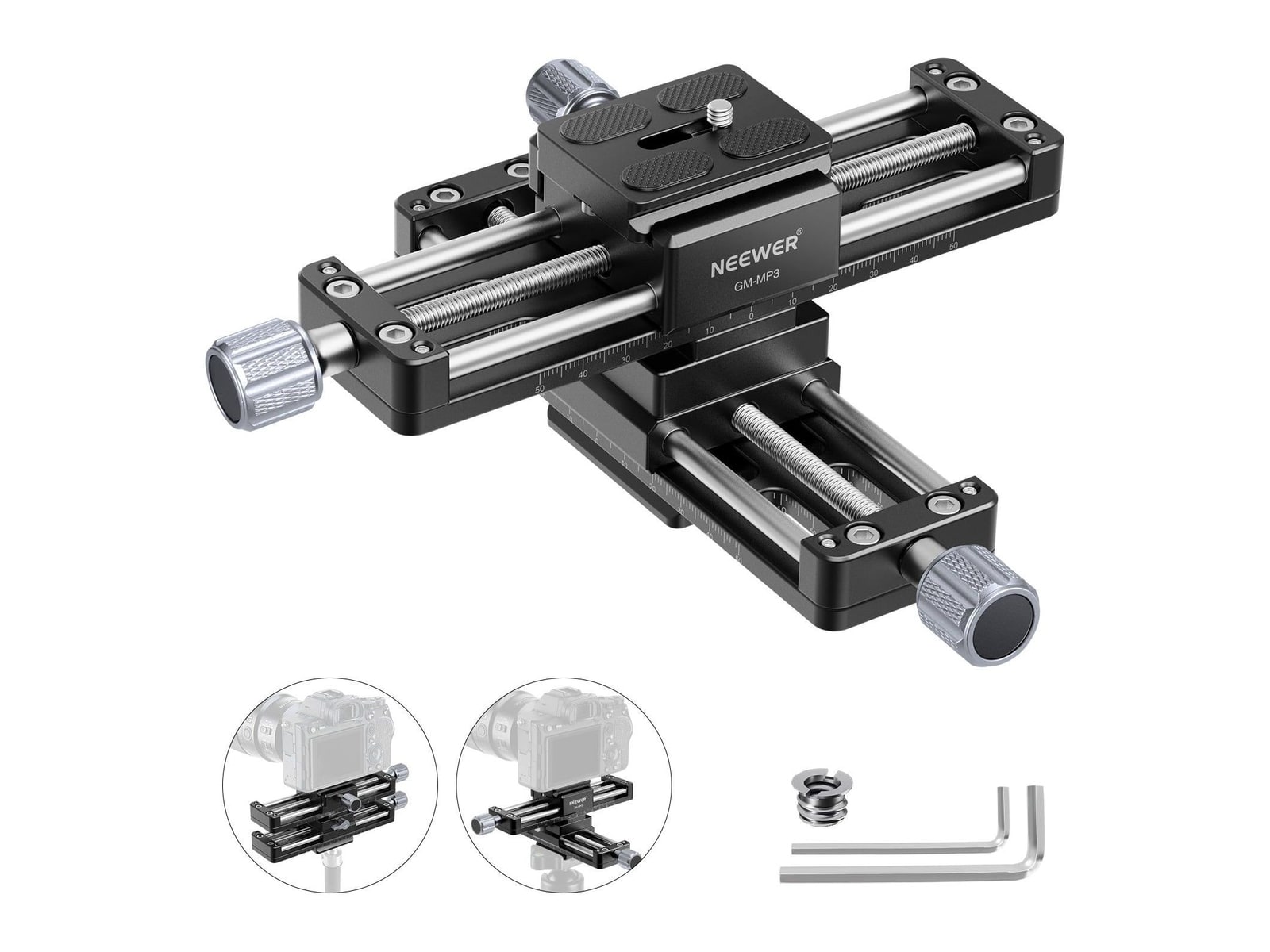 Neewer - GM-MP3 4 Axis Macro Focusing Rail Camera Accessories