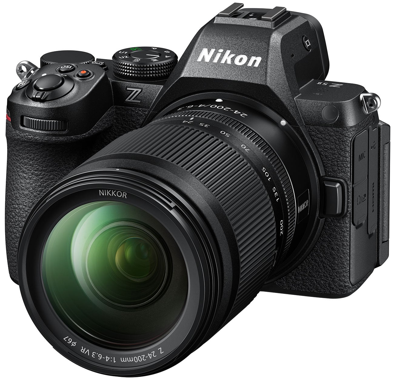 Nikon - Z5II 24.5MP Mirrorless Cameras with 24-200mm f/4-6.3 Lens - Black