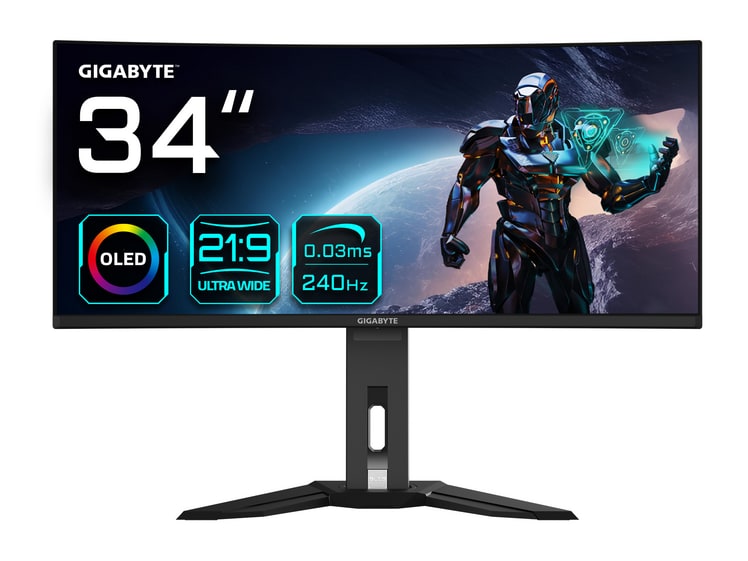 Gigabyte - 34" MO34WQC2 UWQHD 240Hz Ultrawide Monitors