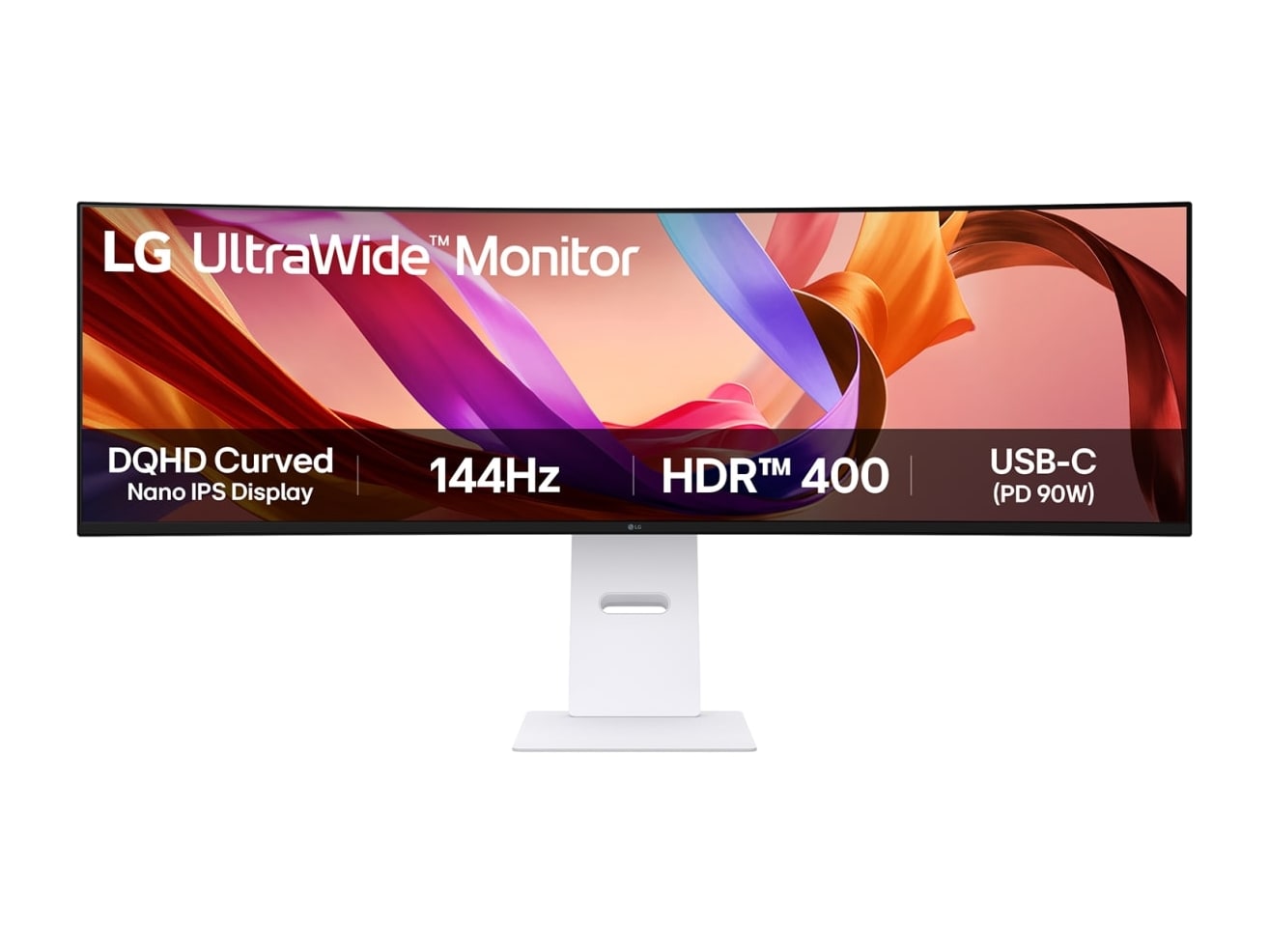 LG - 49" 49U950A-W DQHD 144Hz Gaming Monitors - White