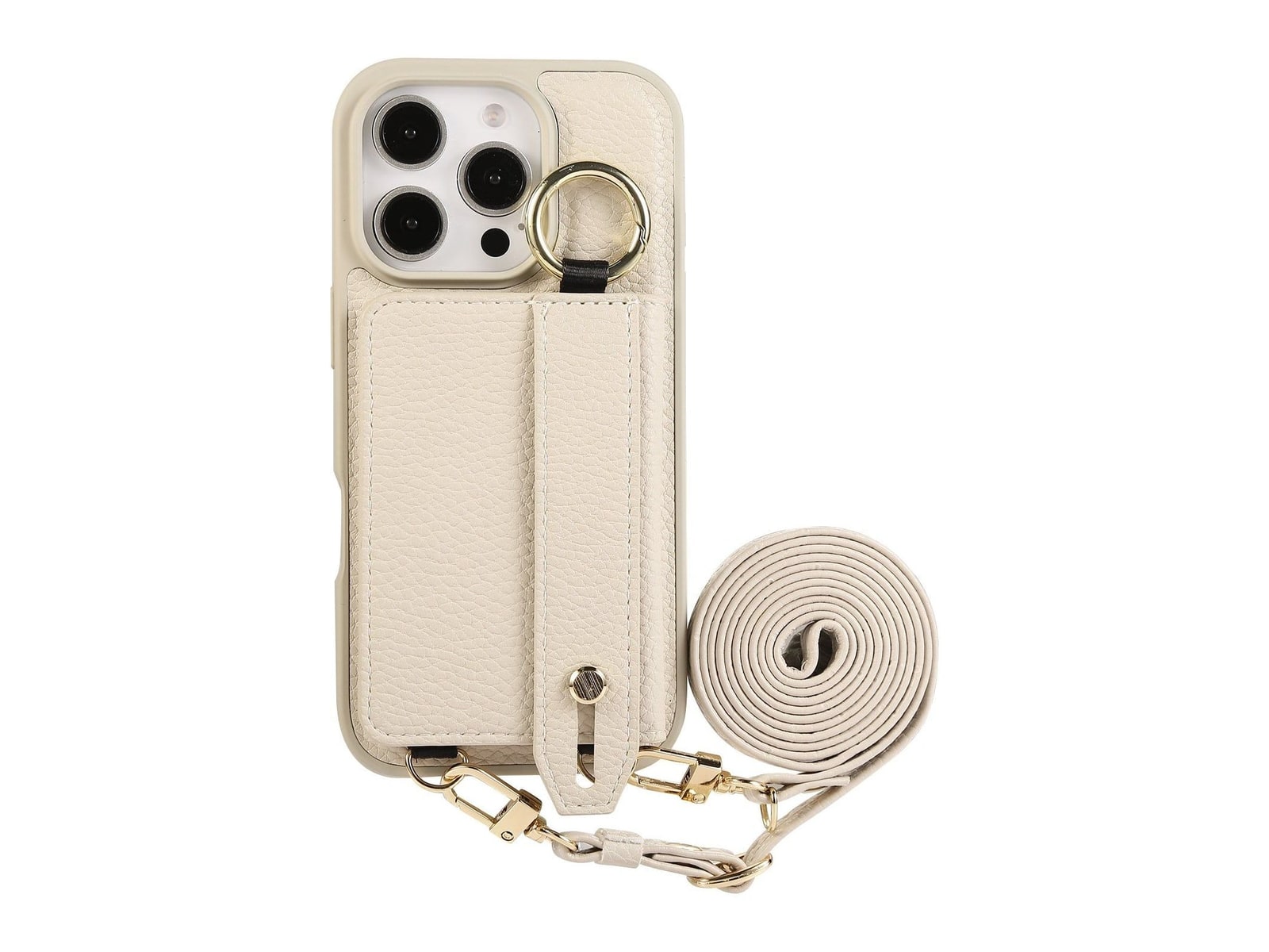 i-Blason - Leather Wallet - iPhone 16 Pro Max - Beige