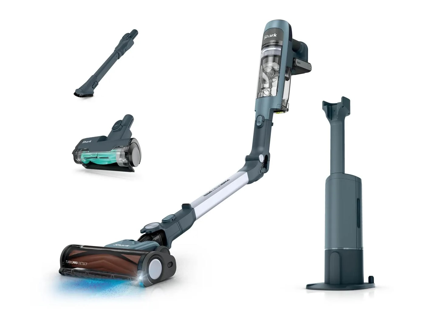 Shark - PowerDetect Speed Clean & Empty Luxe IA3246EUT Harbor Slate Vacuum Cleaners
