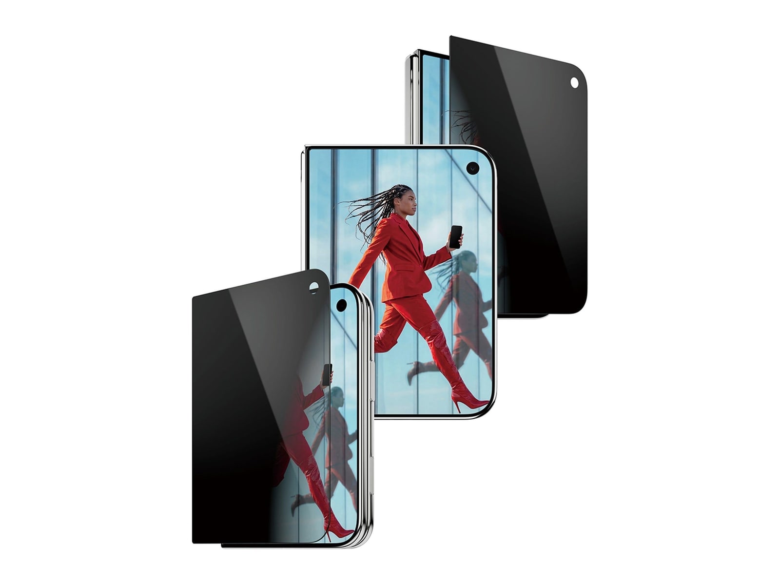 PanzerGlass - Privacy Front Screen Protector iPhone Duo FRAME FIT w. EasyAligner