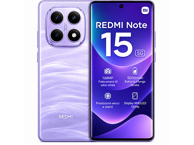 Redmi - Note 15 5G 512 GB - Mist Purple
