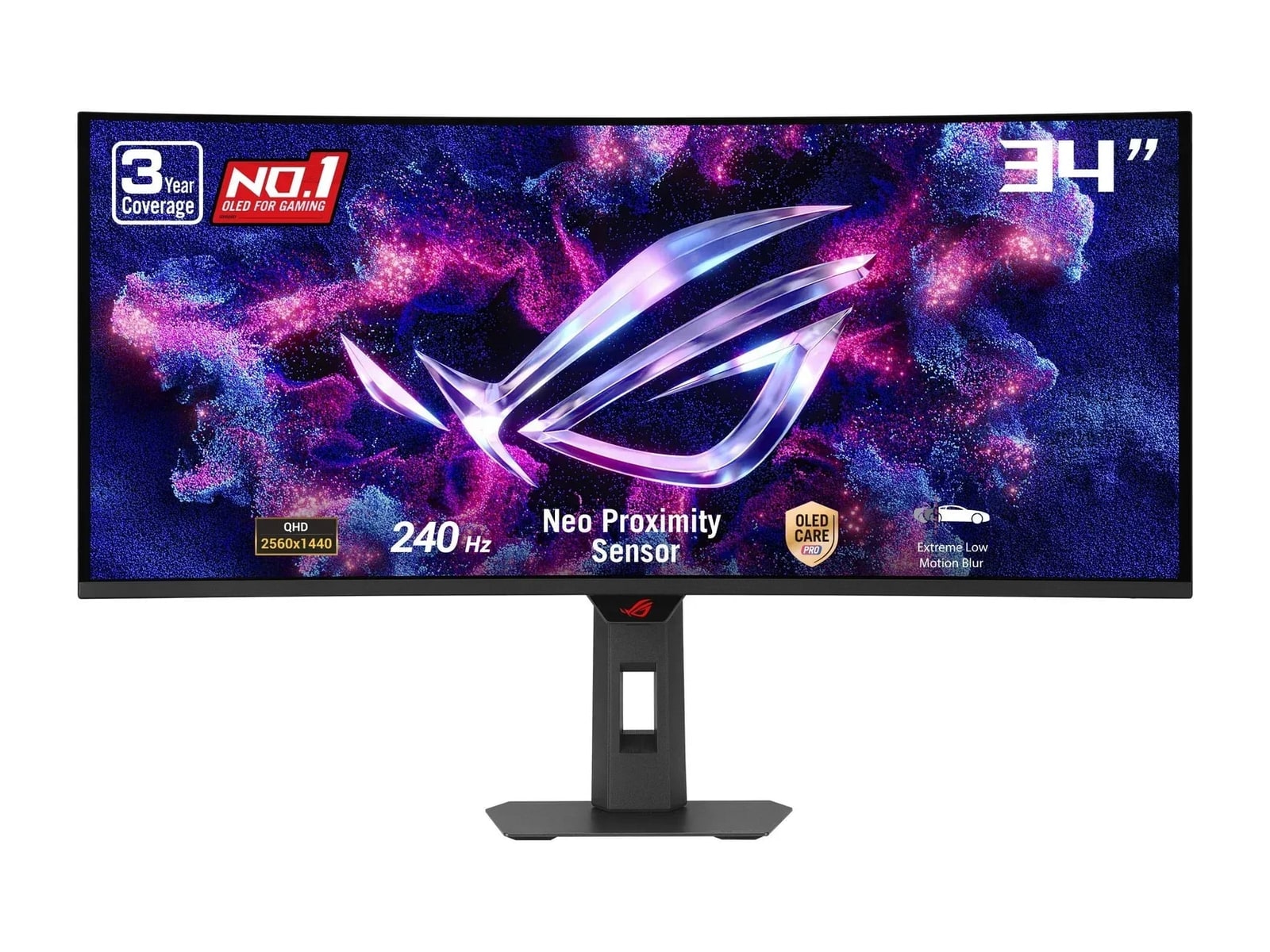 ASUS - 34" ROG Strix XG34WCDMTG UWQHD 240Hz Ultrawide Monitors