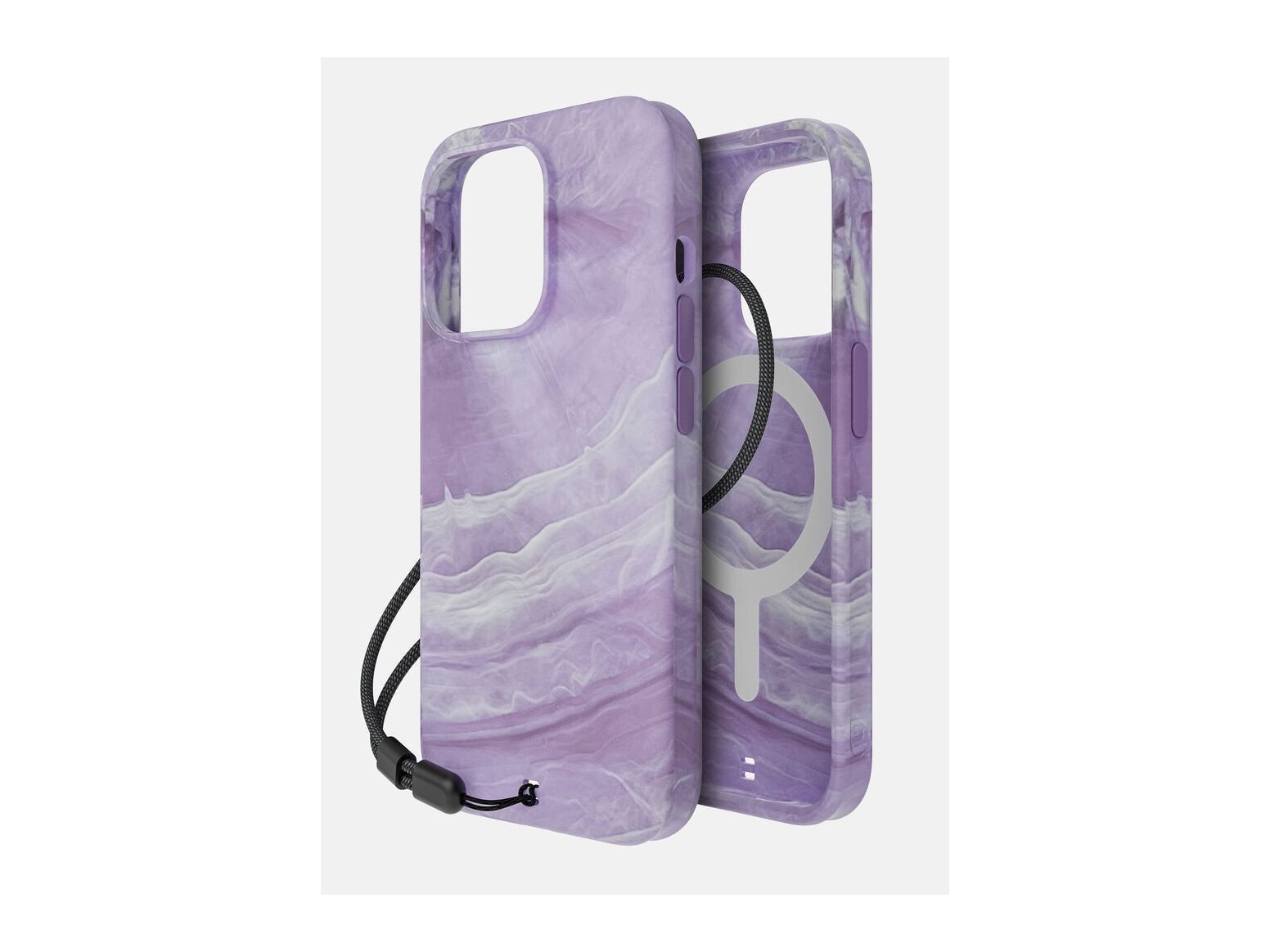 BodyGuardz - Carve MagSafe Marble iPhone 15 Pro - Purple