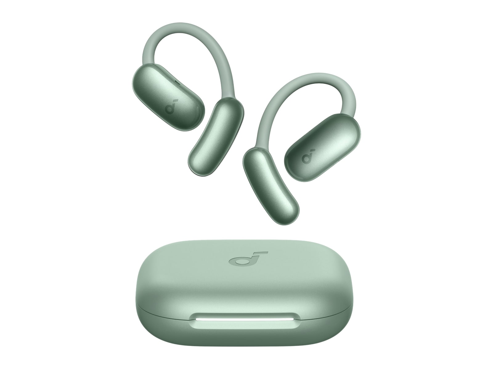 Soundcore - AeroFit 2 AI Assistant Bluetooth True Wireless Earbuds - Sage Green