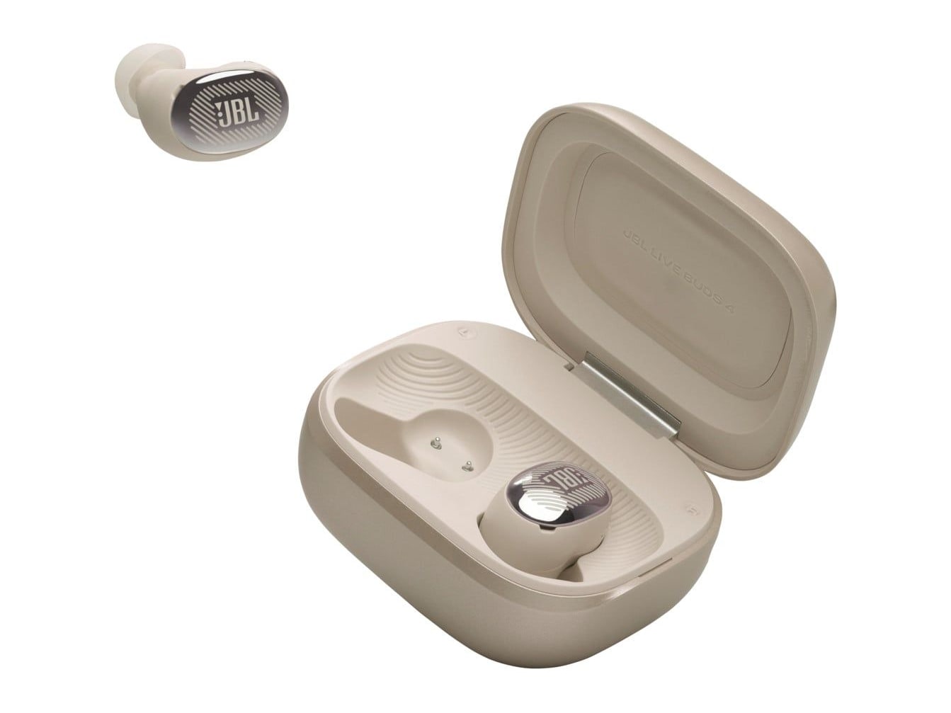JBL - Live Buds 4 True Wireless Earbuds - Champagne