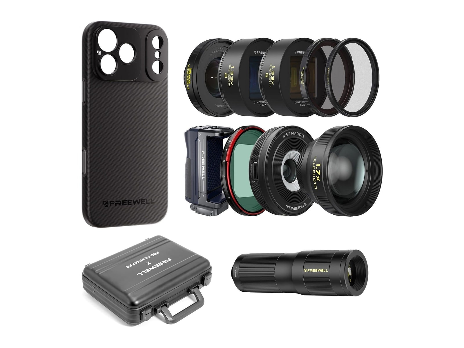 Freewell - iPhone Cinematographer Pro Kit iPhone 18 Pro / 1.33x Anamorphic Camera Accessories