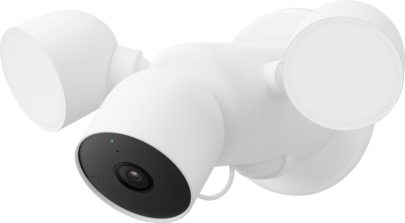 Google - Nest Cam With Floodlight (Wired) Security Cameras
