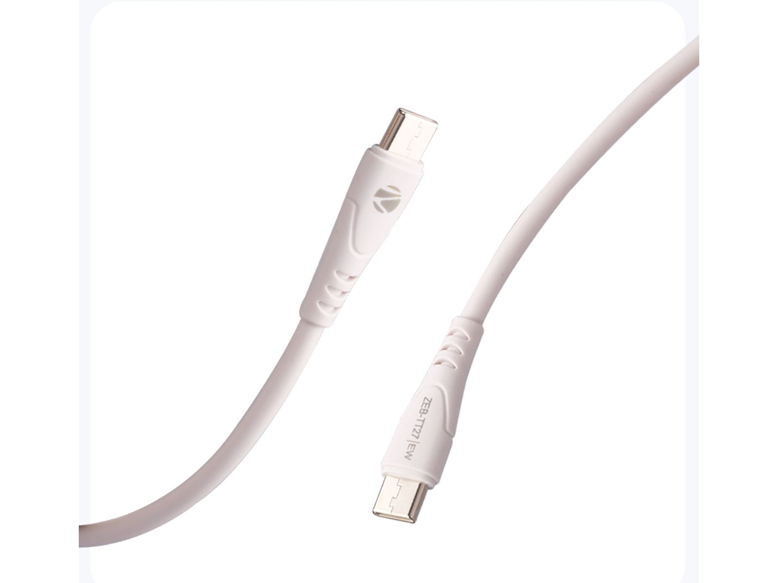 Zebronics - Zeb TT27 White USB-C Cables