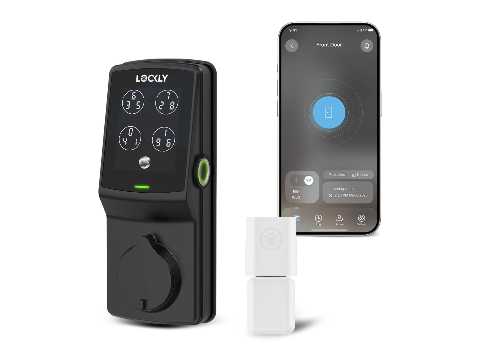 Lockly - Guard Secure Pro Deadbolt - Matte Black Smart Locks