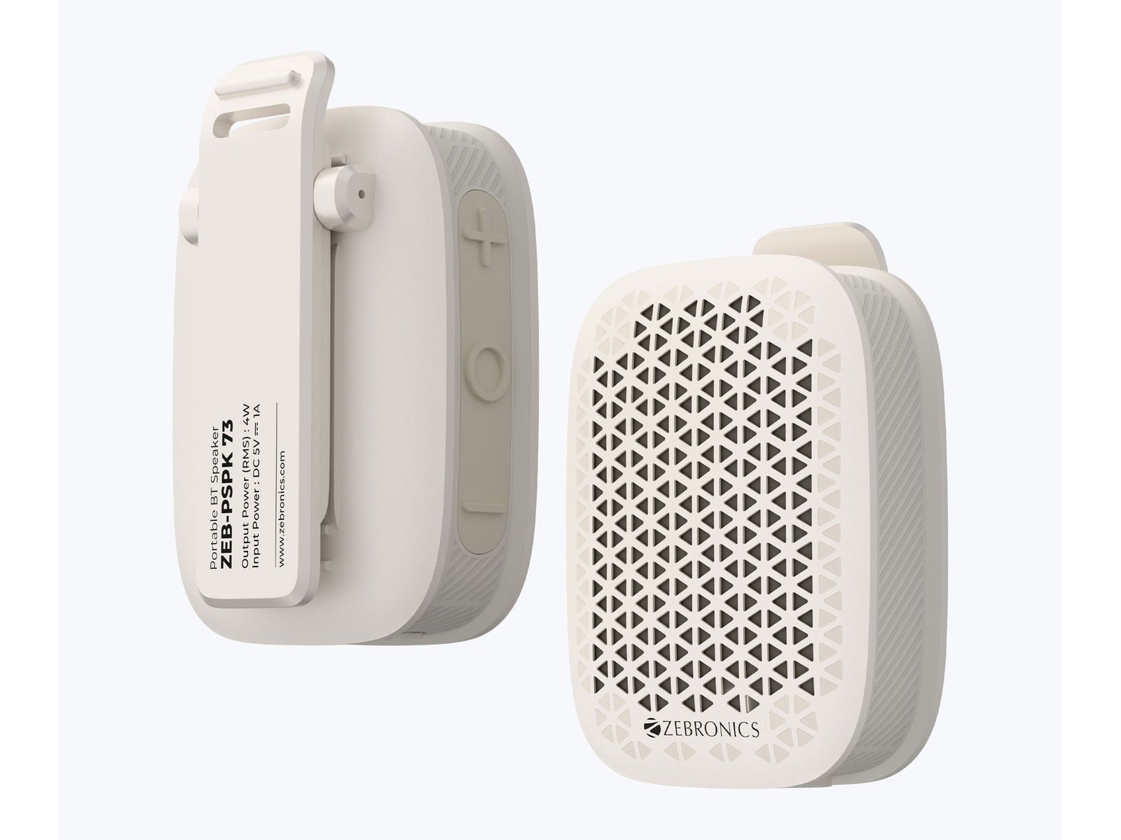 Zebronics - Zeb Clipper Pro Portable Speakers - White