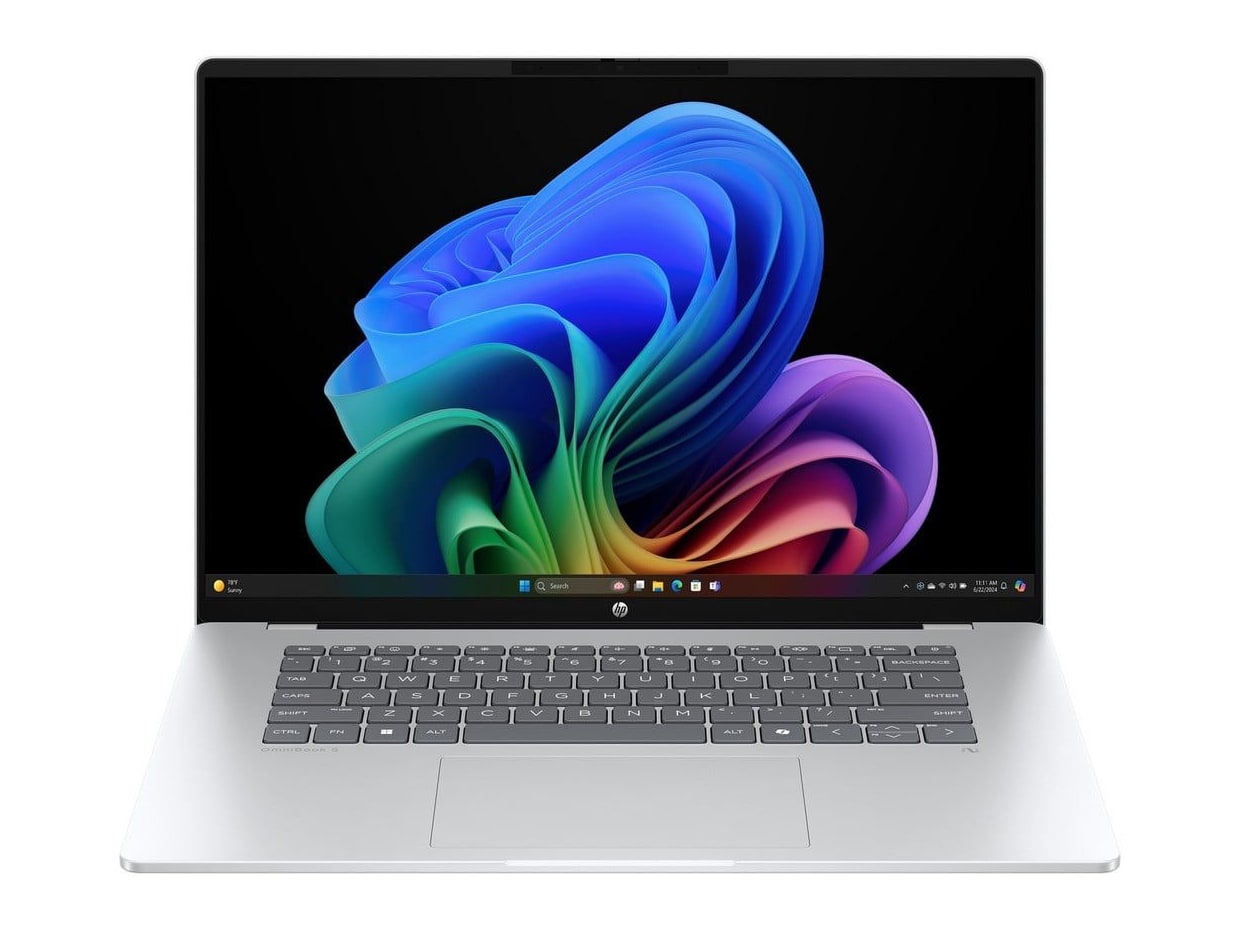 HP - OmniBook 5 16-bf0001nlx 16" - Qualcomm Snapdragon X X1-26-100 chip - 16 GB Memory - 512 GB SSD - Silver