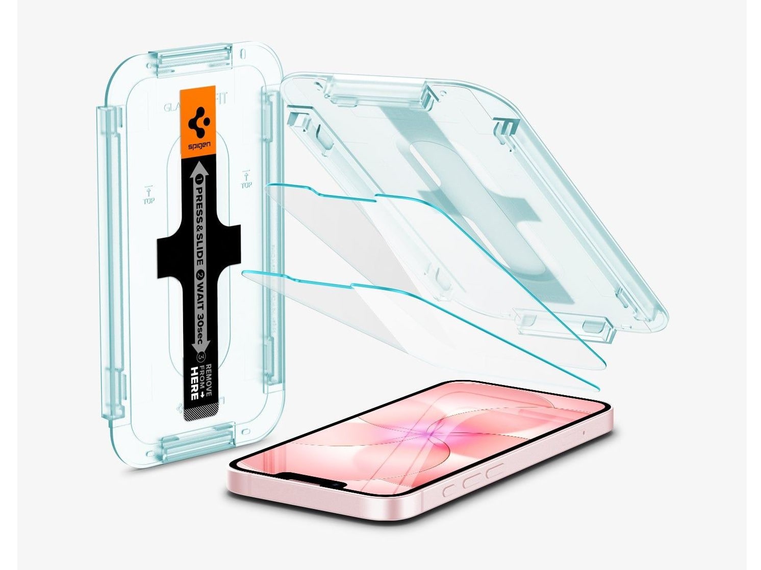 Spigen - GLAS.tR EZ Fit - iPhone 17e - Clear