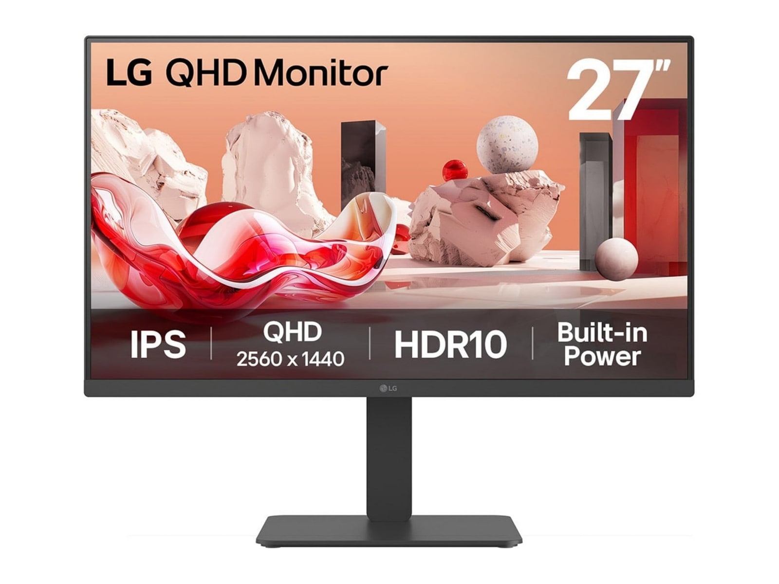 LG - 27" 27BA45QB-B QHD 75Hz Professional Monitors - Black