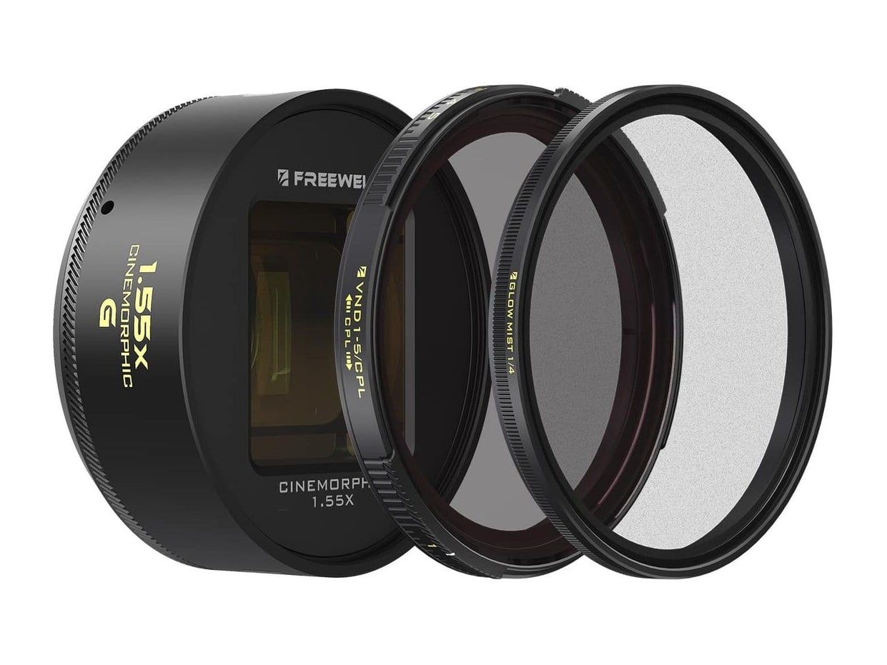 Freewell - 1.55x Anamorphic Lens Gold / Lens+Filters Camera Accessories - Gold