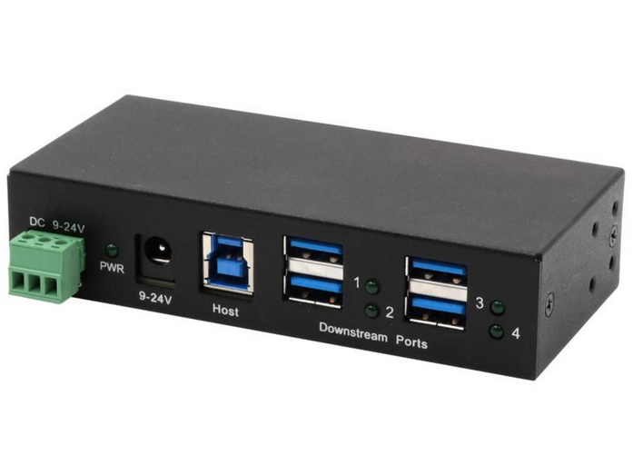 Exsys - EX-11244HMS USB Hubs - Black
