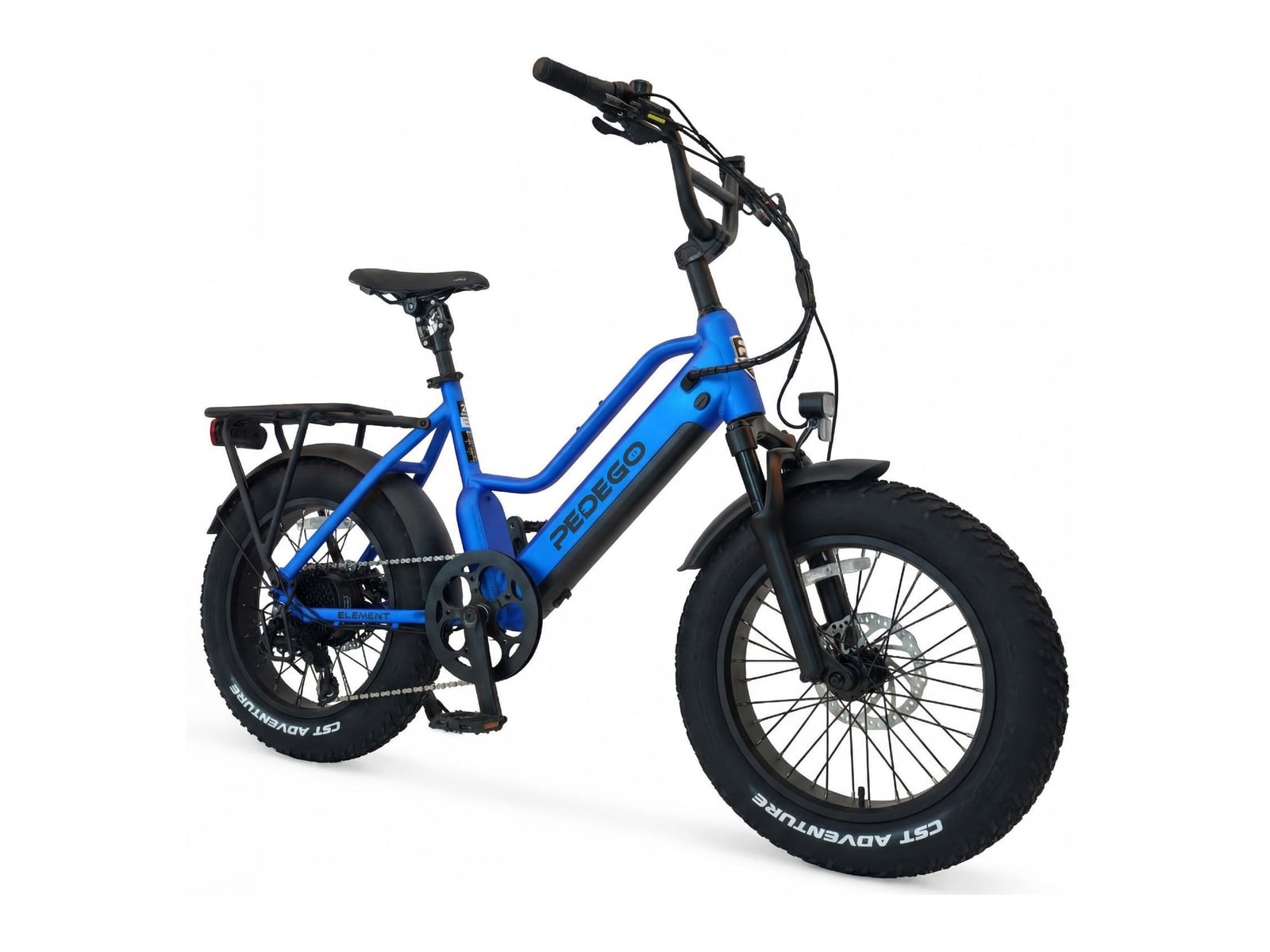 Pedego - Element Pro 20-inch Step-Thru Blue Matte Electric Bikes