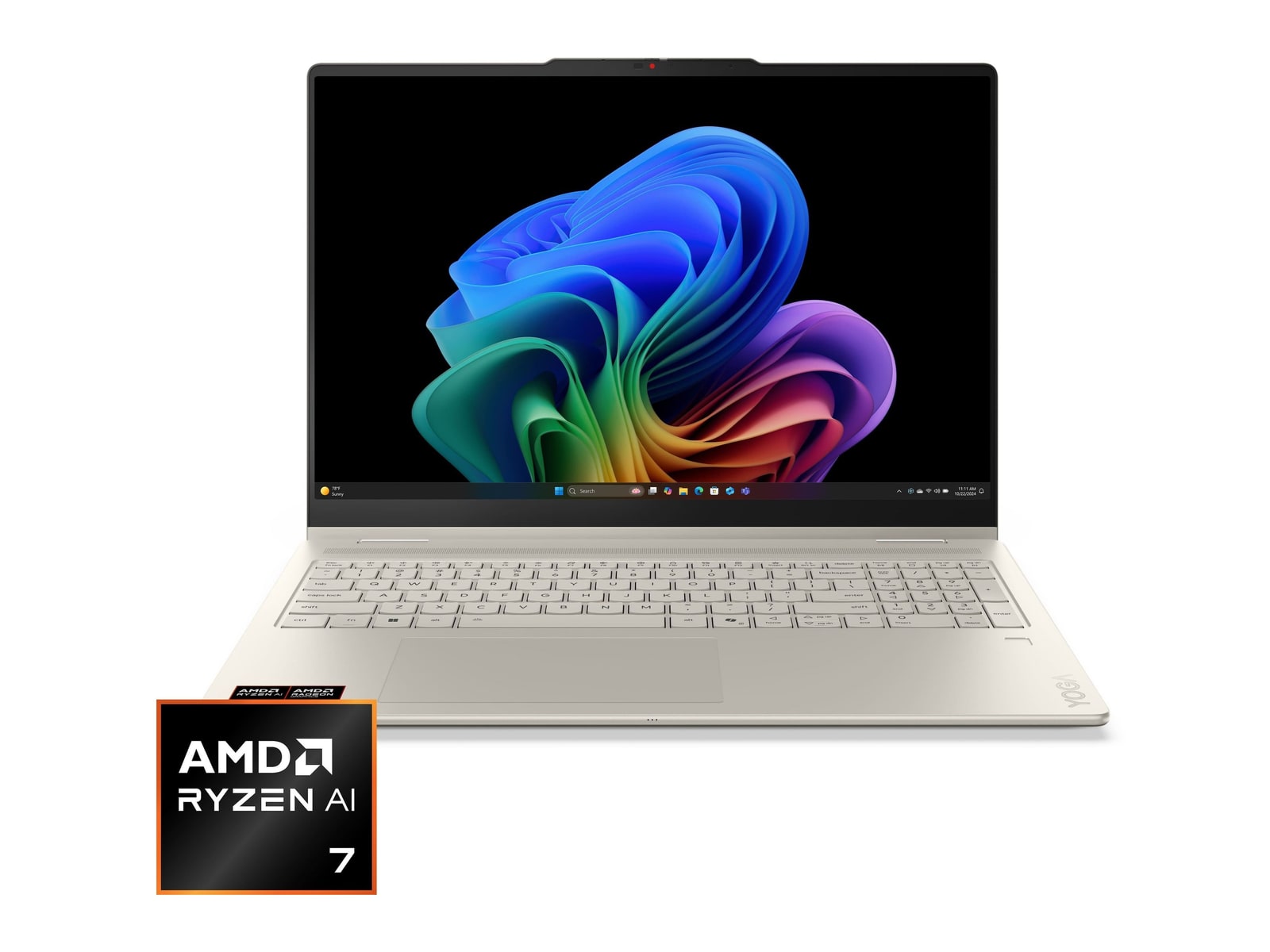 Lenovo - Yoga 7a 2-in-1 16" - AMD Ryzen AI 7 445 chip - 24GB Memory - 1TB SSD - Seashell
