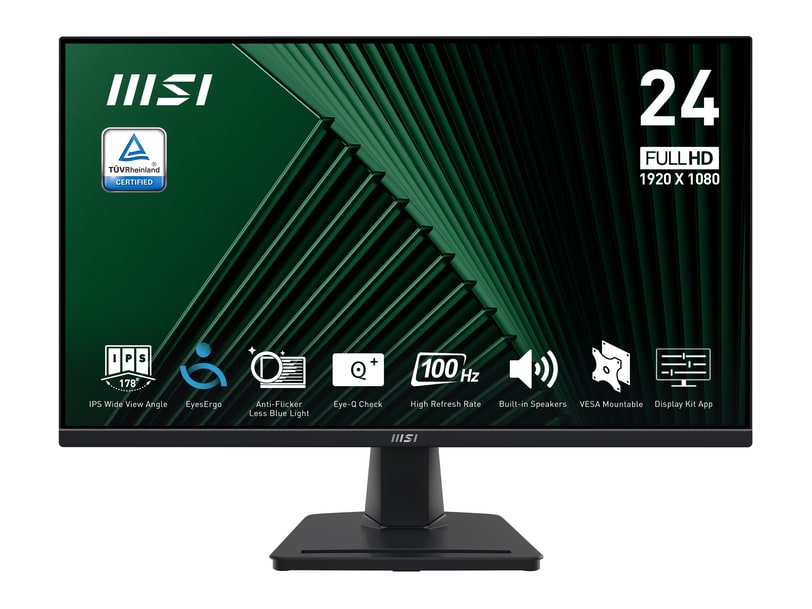 MSI - 23.8" PRO MP245G Full HD 100Hz Professional Monitors