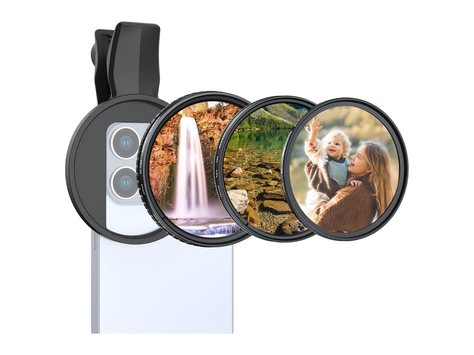Neewer - FL-B37/FL-B38 67mm Filter Set For Smartphone Camera Accessories