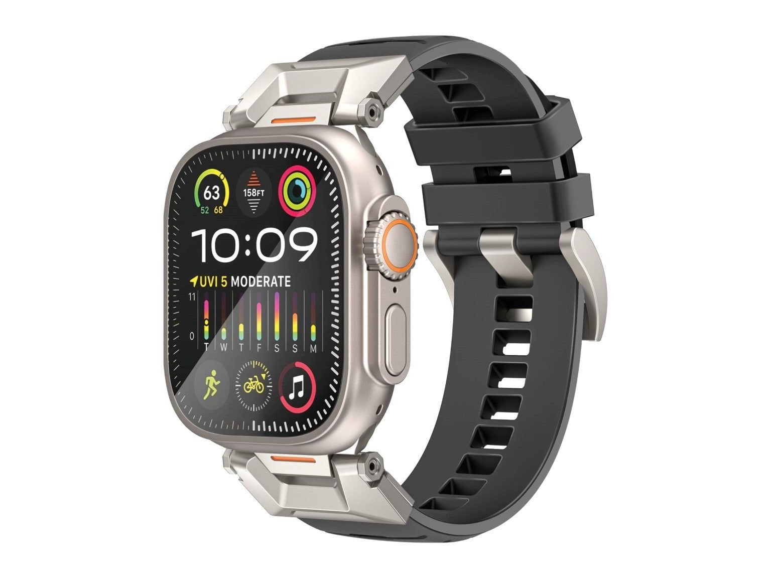 Promate - SilicaBand-Pro Watch Bands - Black